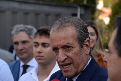 Valdemar Costa Neto, presidente do PL, sinaliza que decisão de nome da legenda ao Planalto é de Bolsonaro -  (crédito: Tulio Santos/EM/D.A.Press)