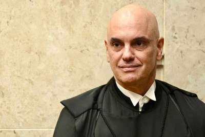 Alexandre de Moraes foi exaltado como herói pelo Financial Times -  (crédito: Evaristo Sá / AFP)