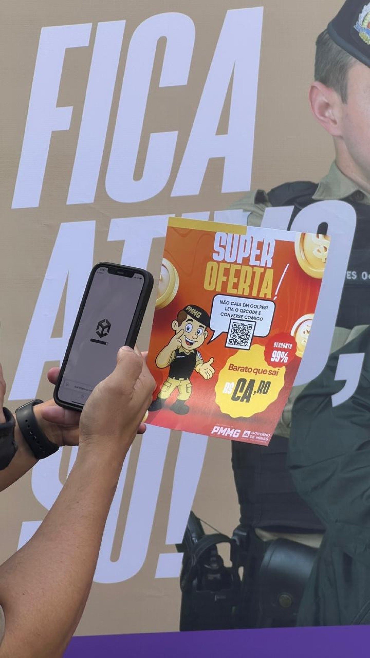 Cartazes com QR Code levarão o cidadão a conteúdos exclusivos com dicas de segurança