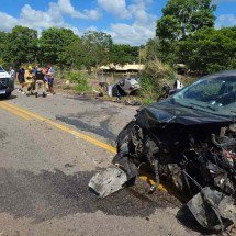 Colisão frontal na MG-431 deixa três feridos em Pará de Minas - Divulgação/CBMMG