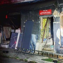 Ocorrência mobilizou equipes do Corpo de Bombeiros, Polícia Militar (PM), Defesa Civil e da Cemig -  (crédito: CBMMG)