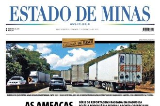 Confira a capa do Estado de Minas do dia 07/12/2025