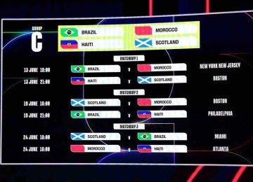 Brasil estreia contra Marrocos no dia 13 de junho, às 19h (de Brasília). Os times se enfrentam no Metlife Stadium, em New Jersey -  (crédito: Dan Mullan / GETTY IMAGES via AFP)