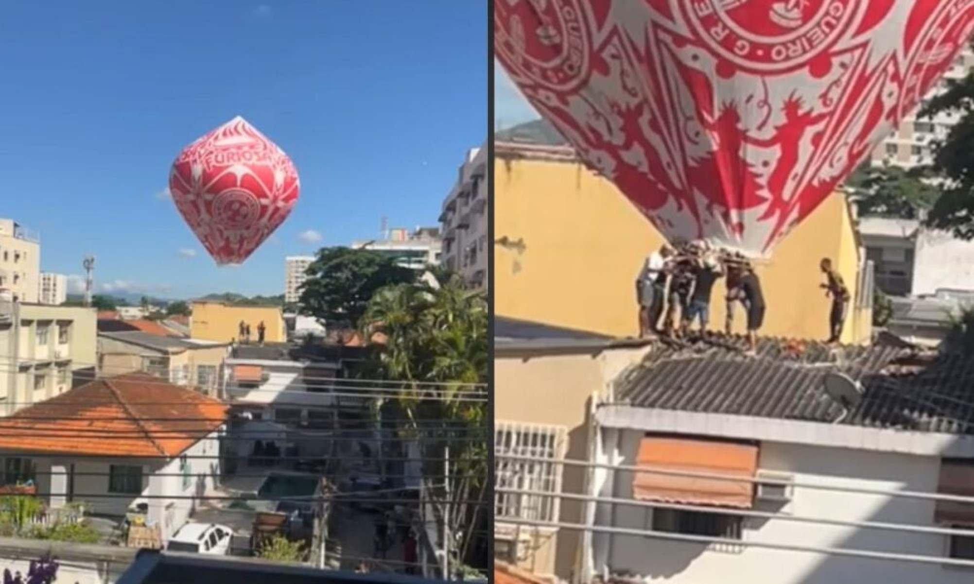 Queda de balão em residência mobiliza bombeiros no Rio - Tupi