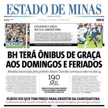 Confira a capa do Estado de Minas do dia 08/12/2025 - Capa do Estado de Minas