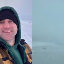 ‘Traído’ por GPS, brasileiro atola carro na neve e anda 24 km sozinho, sem enxergar quase nada - Montagem/Arquivo Pessoal/Reprodução