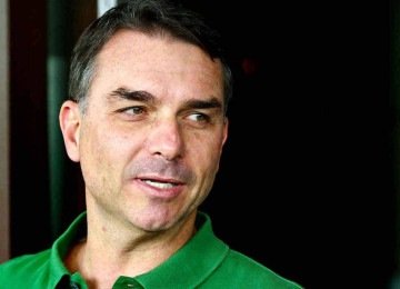 o senador Flávio Bolsonaro -  (crédito: Miguel Schincariol/AFP)