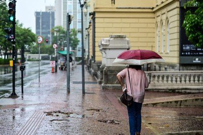 Chuva em BH -  (crédito: Leandro Couri/EM/DA Press)
