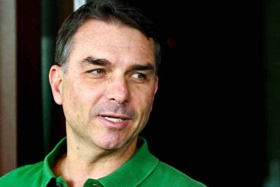 o senador Flávio Bolsonaro -  (crédito: Miguel Schincariol/AFP)