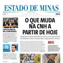 Capa impressa do Estado de Minas de 10/12/2025 -  jwilsoncarvalho.mg