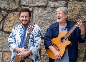 Jocafi e Antônio Carlos em entrevista à BBC News Brasil; a parceria já dura mais de 50 anos -  (crédito: BBC)