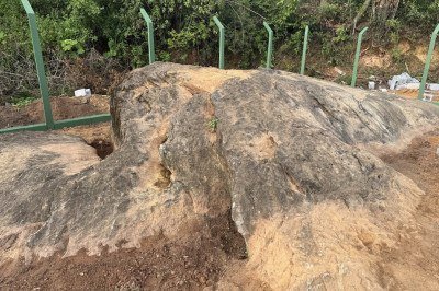 Formação rochosa rara de 1 bilhão de anos é aberta para a visitação em São João del Rei (MG) -  (crédito: Divulgação/ASCOM Prefeitura de São João del-Rei)