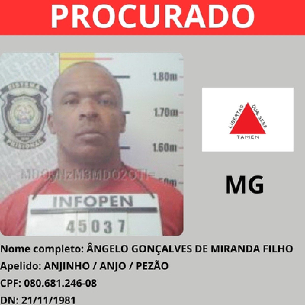 Ângelo Gonçalves de Miranda Filho, vulgo Anjinho