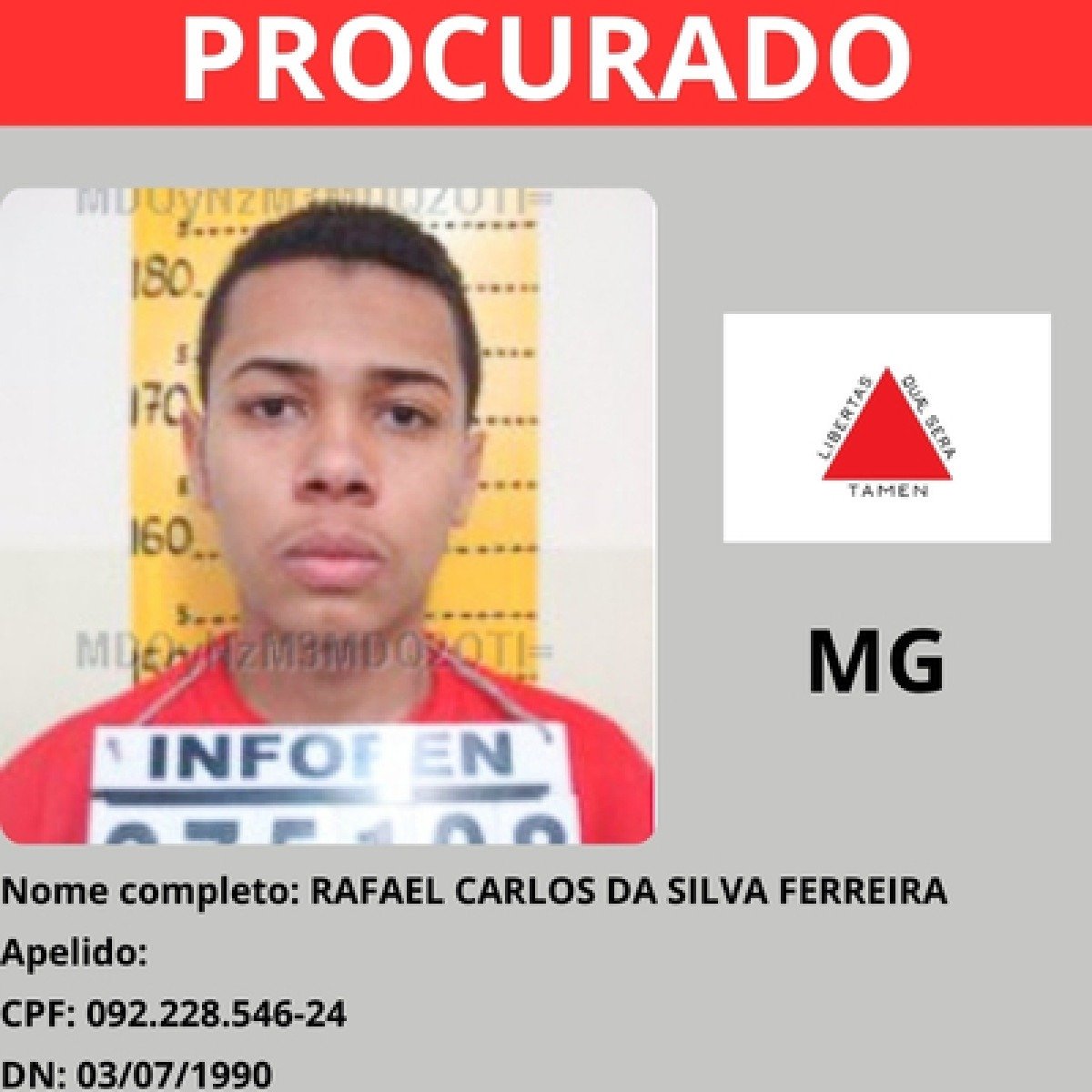 Rafael Carlos da Silva Ferreira, vulgo Paraíba TCP
