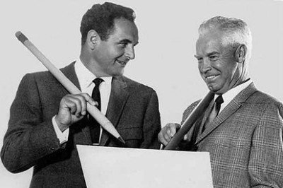 Willian Hanna e Joseph Barbera entraram para a história dos desenhos animados ao conquistar o gosto do público pela TV. Começaram a trabalhar juntos nos anos 40 e só se separaram em 2001 com a morte de Hanna. A dupla criou personagens queridos. Tom e Jerry,  Scooby-Doo, Flintstones..mais de 100! -  (crédito: Domínio Público NBC TV )