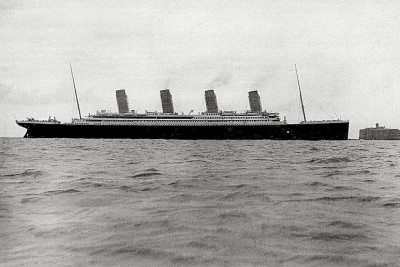 Muita gente conhece a história do lendário navio Titanic, seja pelo filme ou mesmo por toda a história trágica do naufrágio. -  (crédito: Autor desconhecido/Wikimedia Commons)
