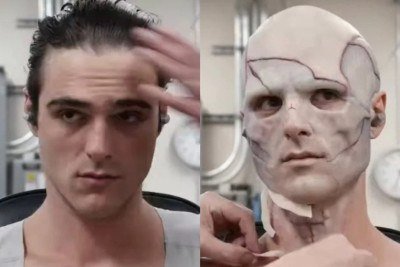 Após Elordi substituir Andrew Garfield, o renomado artista de maquiagem Mike Hill teve apenas nove semanas para desenvolver o visual completo da criatura -  (crédito: Divulgação Netflix)