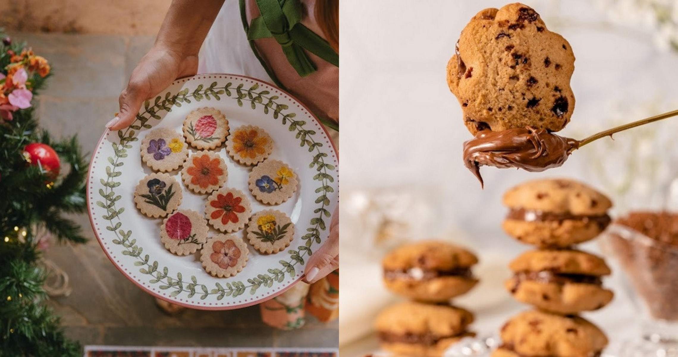 Biscoitos de Flor e Biscoitos Real