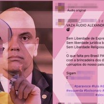 Áudio de Moraes sobre proibir linguajar evangélico foi feito por IA - Reprodução/Comprova