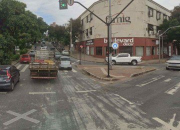 Cruzamento da av. do Contorno com av. Teresa Cristina -  (crédito: Reprodução/ImageView)