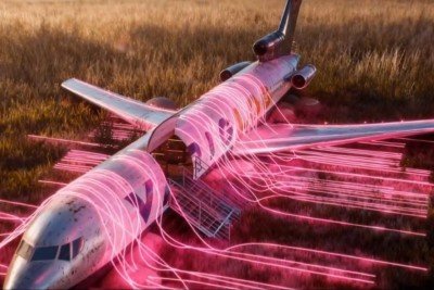 Um Boeing 727 da Varig será transformado em um espaço artístico que servirá como área de descanso e loja oficial em um festival que passará por três cidades, se tornando o maior avião já utilizado em um evento brasileiro. 
 -  (crédito: Reprodução Instagram / @dna_artcar)