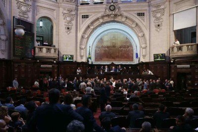 Sessão plenária da Assembleia Legislativa do Rio de Janeiro, em 18/03/2020 -  (crédito: Tomaz Silva/Agência Brasil)