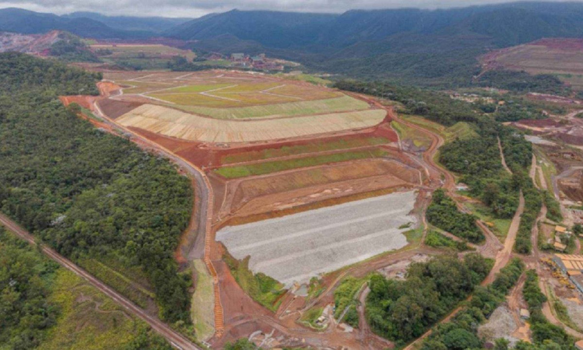 Barragem Campo Grande, em Mariana, é a 19ª completamente descaracterizada pela Vale - (crédito: Vale/Divulgação)
