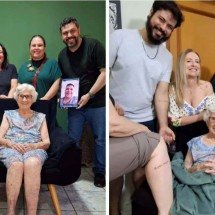 Netos homenageiam avó de 100 anos com tatuagem especial - Reprodução / Instagram
