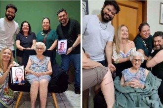 Netos homenageiam avó de 100 anos com tatuagem especial