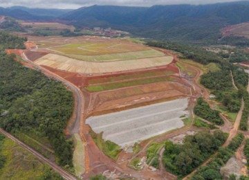 Barragem Campo Grande, em Mariana, &eacute; a 19&ordf; completamente descaracterizada pela Vale -  (crédito: Vale/Divulga&ccedil;&atilde;o)