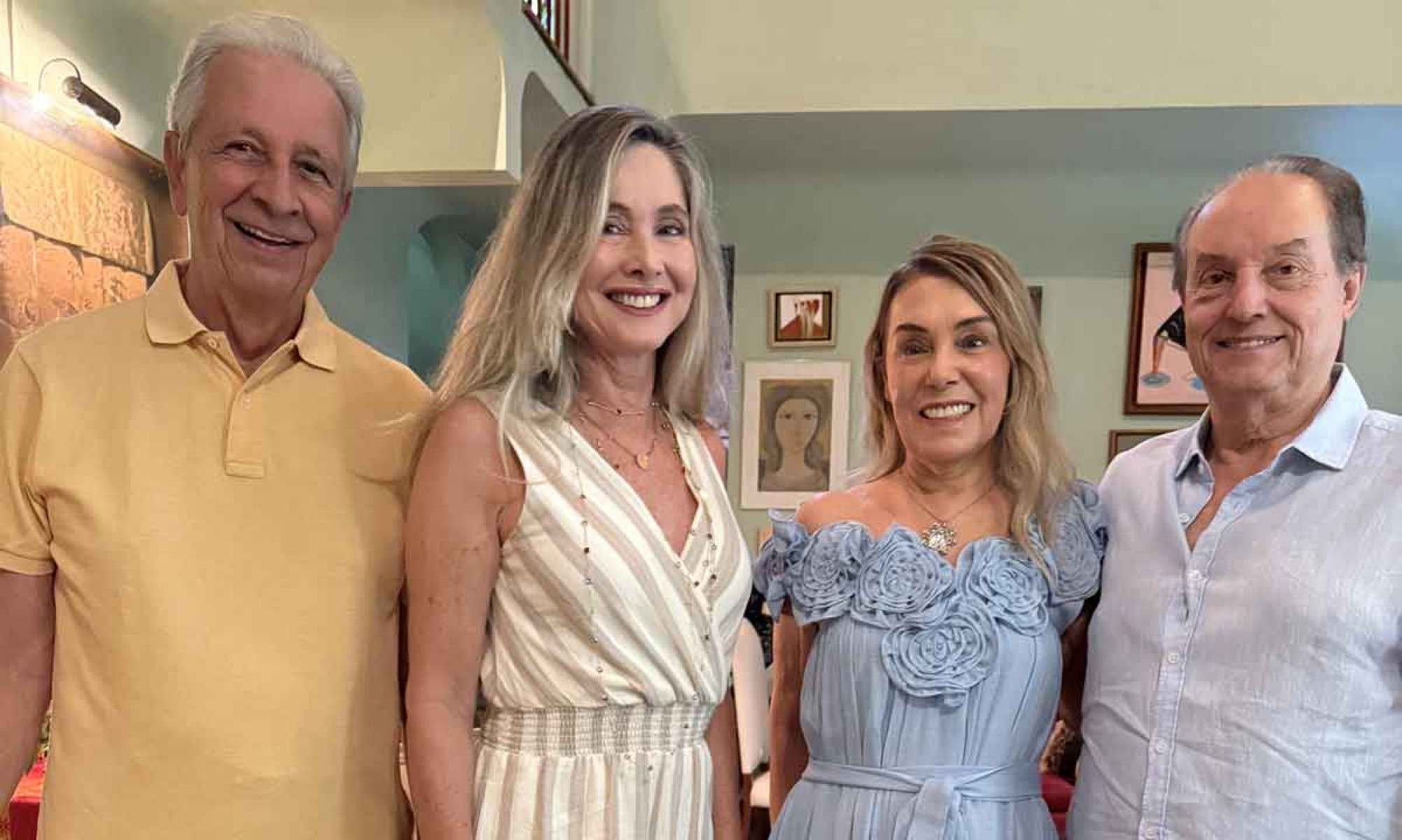 Maurício Gonçalves, Andrea Dayrell, Babi e Fernando Vasconcellos -  (crédito: Isabela Teixeira da Costa/EM/D.A Press)