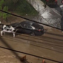 Temporal em BH: vaquinha é levada por enxurrada no Bairro União  - Redes Sociais / Reprodução