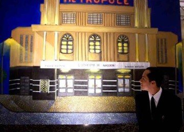 Pintura de Gilberto Abreu inspirada em antigo cinema de BH
 -  (crédito: Rafael Abreu/divulgação)