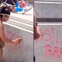 Prisão de indígena em BH põe protesto com pichação em debate - Redes sociais/Reprodução