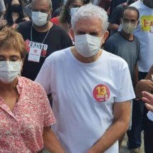 A prefeita de Contagem, Marília Campos (PT), ao lado do marido, o economista José Prata -  (crédito: REDES SOCIAIS/REPRODUÇÃO)