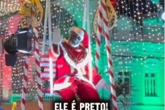 Papai Noel negro e Preto-Velho na programação de Natal emocionam público 
