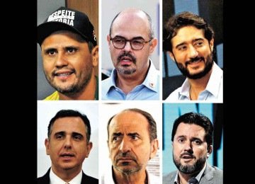 Pré-candidatos ao governo de Minas Gerais em montagem -  (crédito: arquivo/EM)