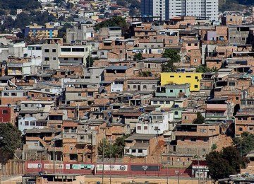 A Favela da Ventosa é um dos pontos disputado por facções criminosos em BH -  (crédito: Facebook)