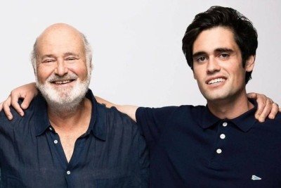 O cineasta Rob Reiner, morto em dezembro de 2025, e seu filho Nick Reiner  -  (crédito: Reprodução/X)
