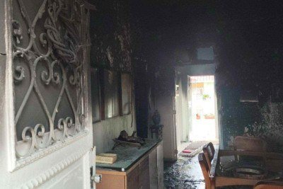 A idosa vitimada tinha 75 anos e a motiva&ccedil;&atilde;o do inc&ecirc;ndio ainda n&atilde;o foi divulgada  -  (crédito: CBBMG / Divulga&ccedil;&atilde;o  )