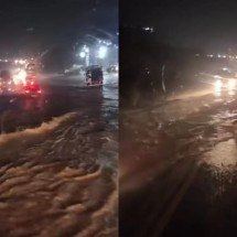 Chuva causa inundação e queda de árvores nas rodovias de MG - Redes sociais/reprodução