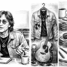 ‘‘Nós gritávamos nas ruas porque queríamos que os governos nos ouvissem. Havia uma esperança ingênua, uma ressaca dos anos 1960, de que, se gritássemos alto o suficiente, a guerra acabaria’’ -  (crédito: Imagens geradas por IA)