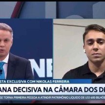 Apresentador do SBT News rebate Nikolas após críticas a Lula e Moraes - Reprodução/SBT News