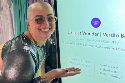 Amanda Momente apresenta o Dataset Wonder, sua cria&ccedil;&atilde;o para impulsionar a moda inclusiva com o uso de Intelig&ecirc;ncia Artificial -  (crédito: LAtam Intersect PR)