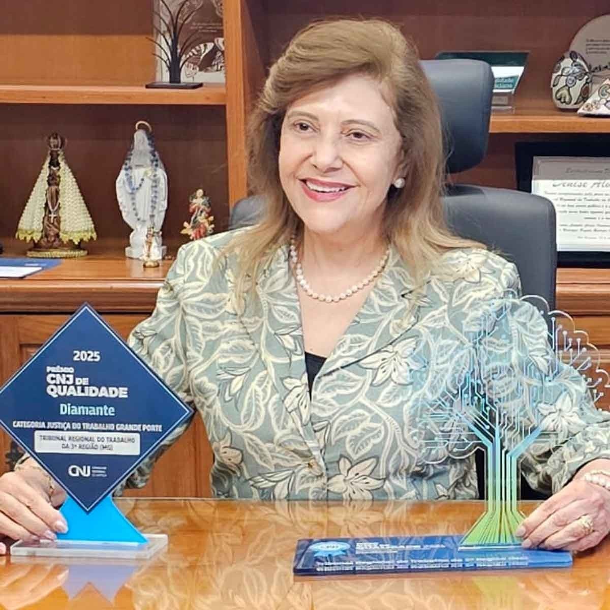 Desembargadora Denise Alves Horta, presidente do TRT-3&ordf; Regi&atilde;o