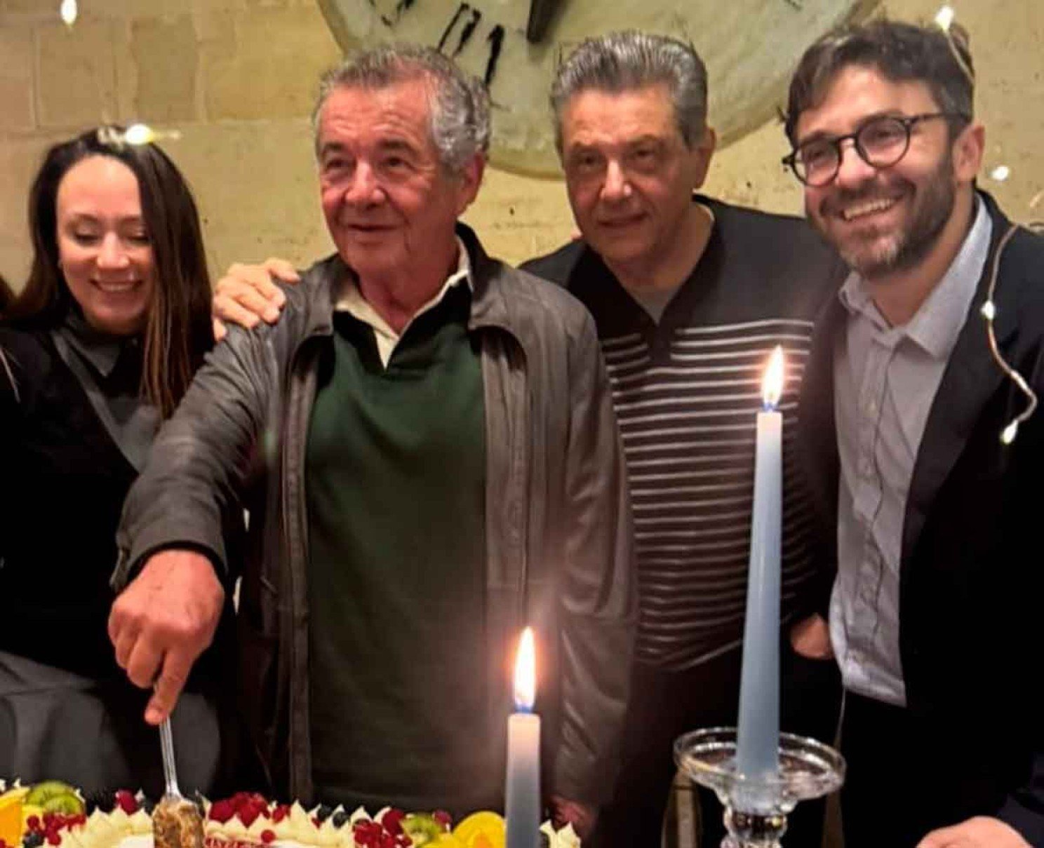 Ministro Marco Aur&eacute;lio e desembargador Heraldo de Oliveira Silva com rganizadores da Academia Juris Roma