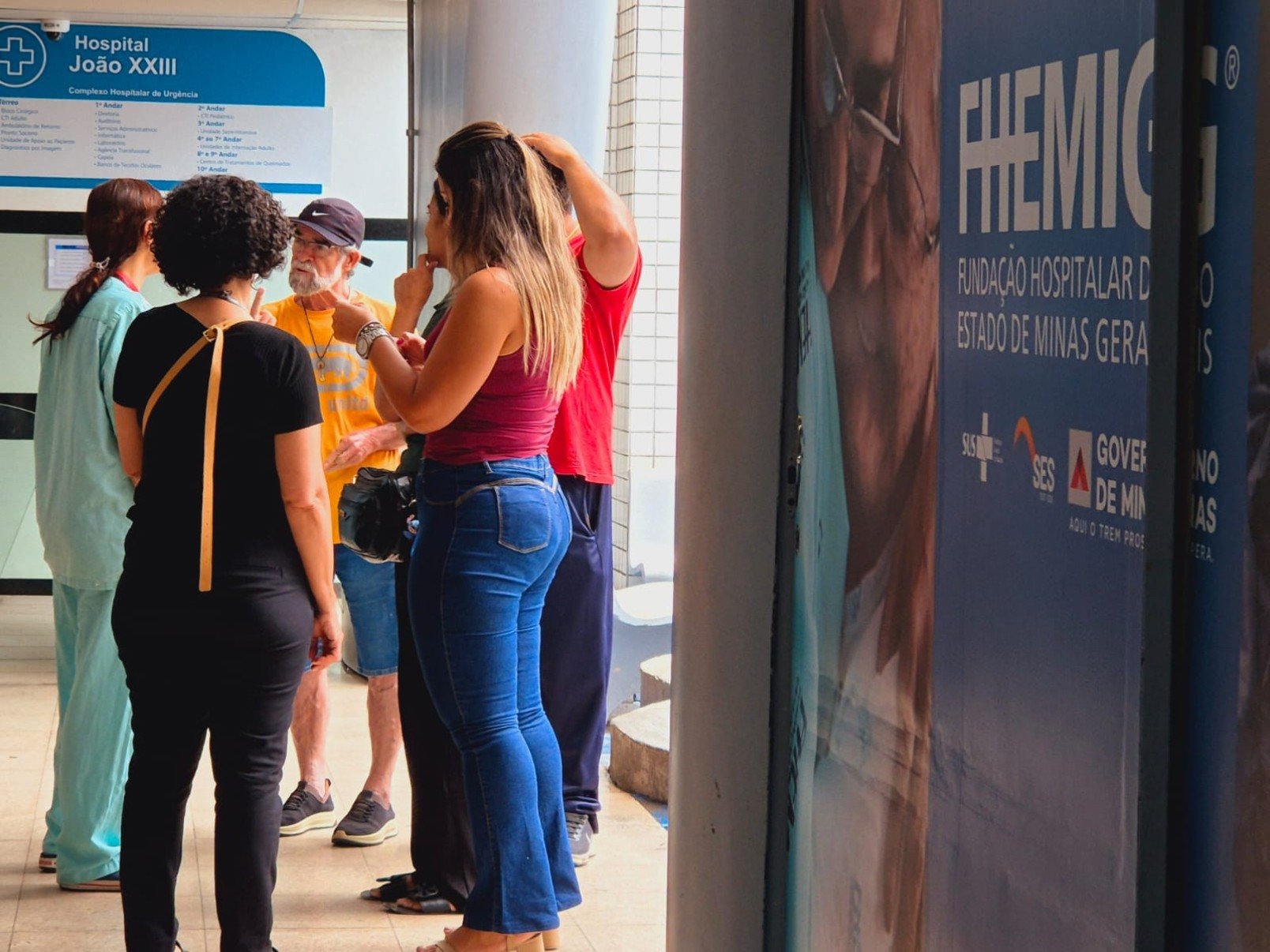 Segundo funcionários do Hospital João XXIII, o estado de saúde do menino é grave. Ele está acompanhado pela mãe e um pastor-Jair Amaral/EM/DA Press