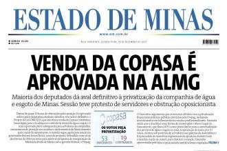 CONFIRA A CAPA DO ESTADO DE MINAS DO DIA 18/12/2025