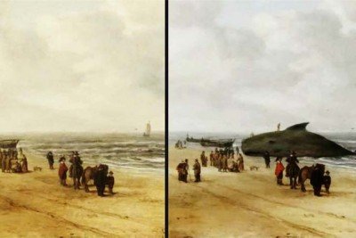 Nos últimos tempos, descobertas surpreendentes no mundo da arte têm revelado imagens ocultas escondidas em quadros famosos. 
 -  (crédito:  Reprodução do Museu Fitzwilliam)