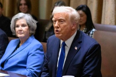 Susie Wiles é a chefe de Gabinete de Trump e considerada a mulher mais poderosa do mundo -  (crédito: Mandel NGAN / AFP)